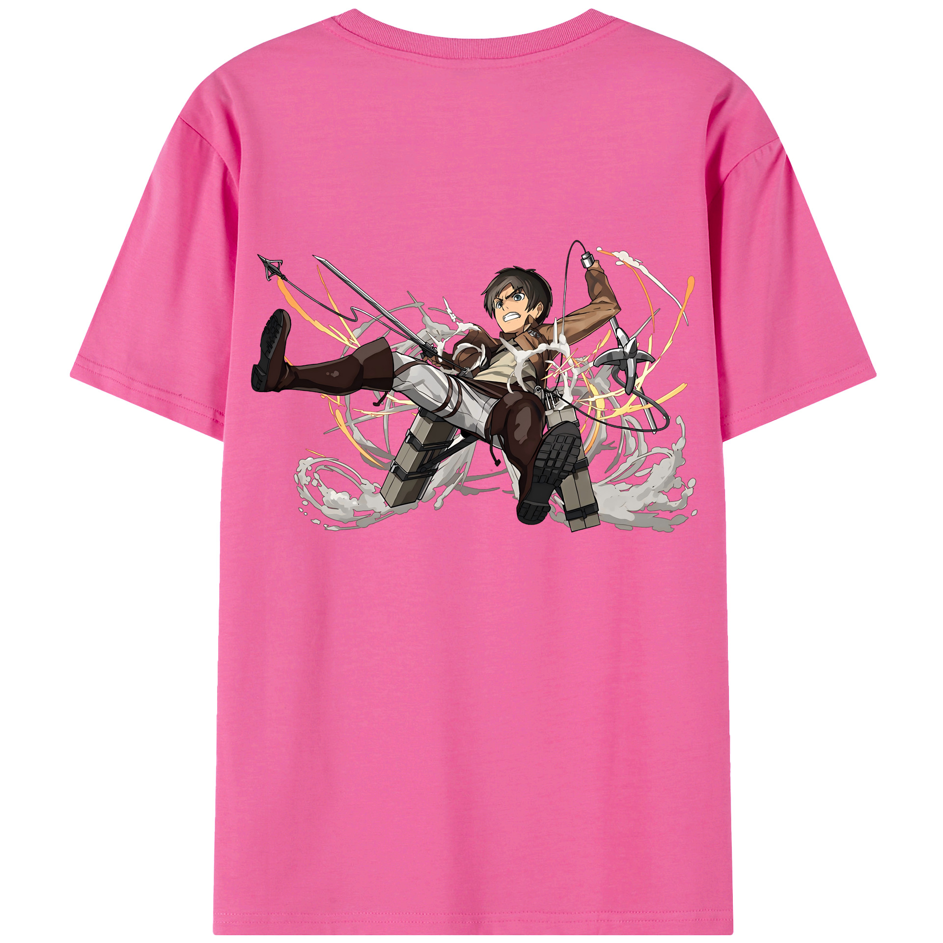 （画像用） 進撃の巨人 エレン･イェーガー Attack on Titan Eren Jäger レディース半袖Tシャツ(バックプリント)